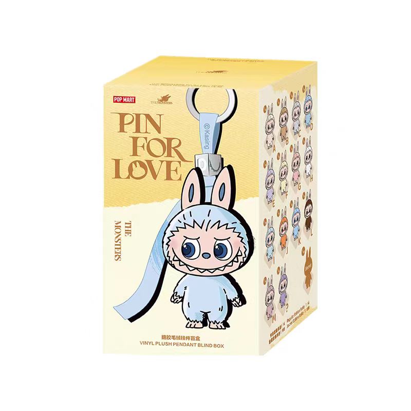 THE MONSTERS Pin for Love Series-Vinyl Plush Pendant Blind Box (A-M)-preorder